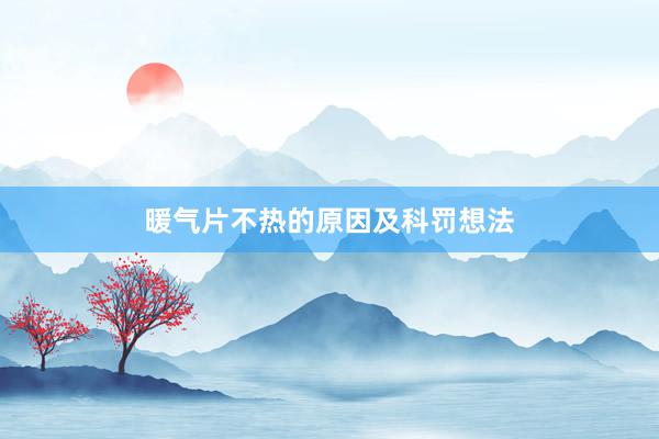 暖气片不热的原因及科罚想法